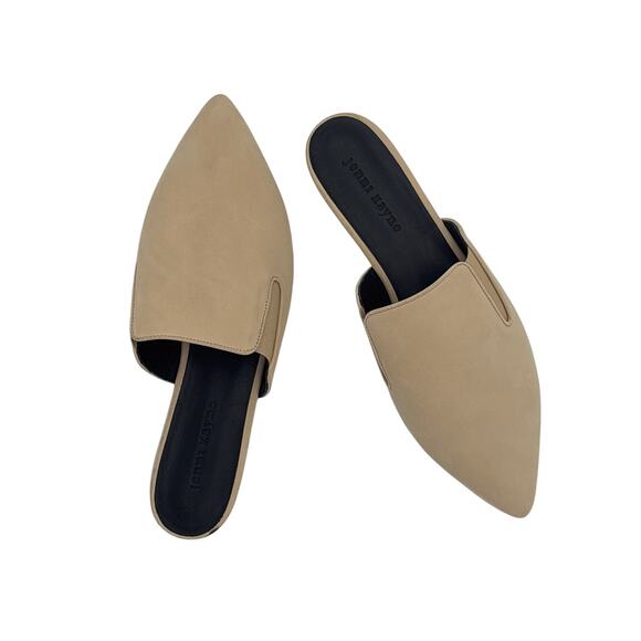 Jenni Kayne Oiled Leather Mule Brown Pointed Toe 41 NWT - Picture 2 of 6